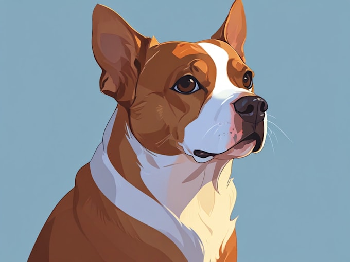 Gig Preview - Make vector pet portrait painting