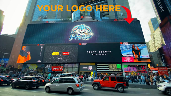 Gig Preview - Advertise your logo or brand on a new york times square billboard