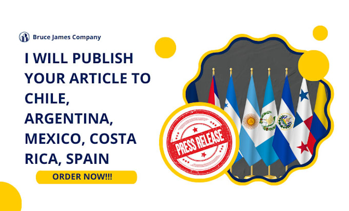 Gig Preview - Publish your article to chile, argentina, mexico, costa rica, spain