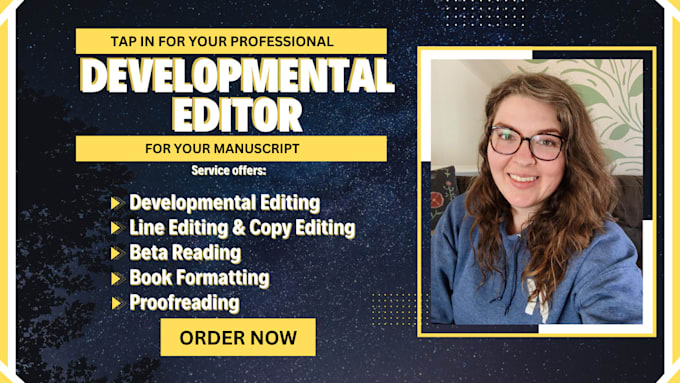 Gig Preview - Be your developmental editor, book editor, format, proofread fiction, nonfiction