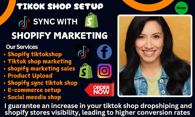 Gig Preview - Create passive income tiktok shop integerate with shopify store sales