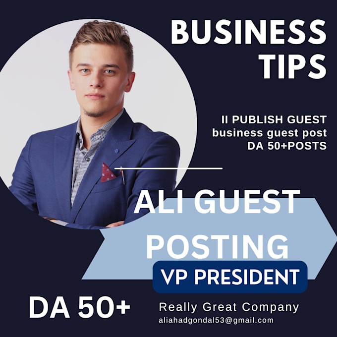 Gig Preview - Do publish business guest post on high da websites