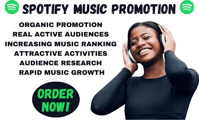 Gig Preview - Promote your spotify music and make it viral spotify  spotify promotion music