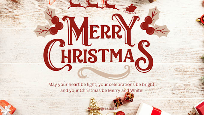 Gig Preview - Create  christmas greeting video card happy new year greeting