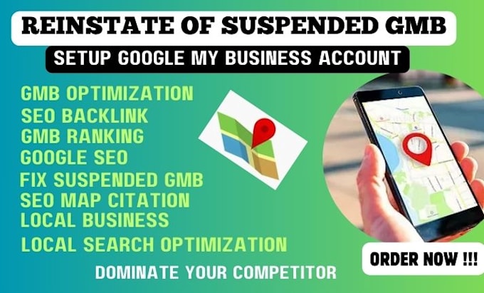 Gig Preview - Reinstate google my business suspended listing, gmb map