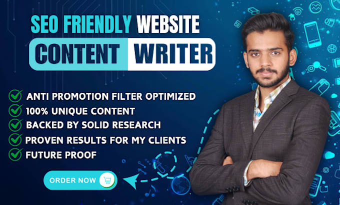 Gig Preview - Be your copywriter for SEO friendly website content