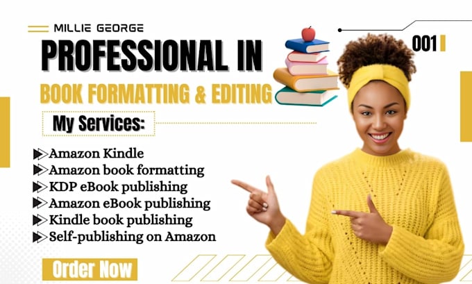 Gig Preview - Do amazon KDP ebook formatting and publishing kindle book formatting