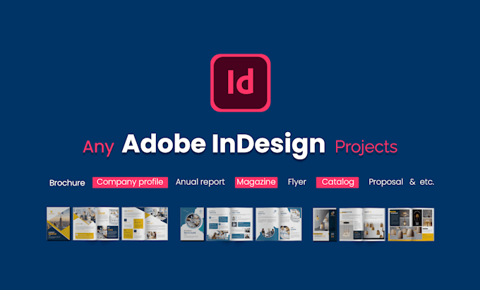 Gig Preview - Do any adobe indesign project, brochure, company profile, catalog etc