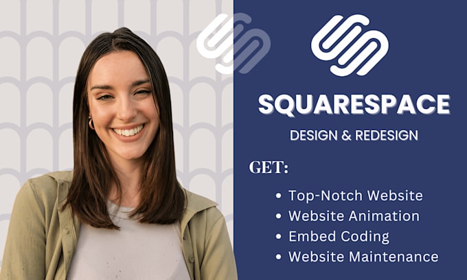 Gig Preview - Squarespace website design, squarespace website redesign, squarespace website