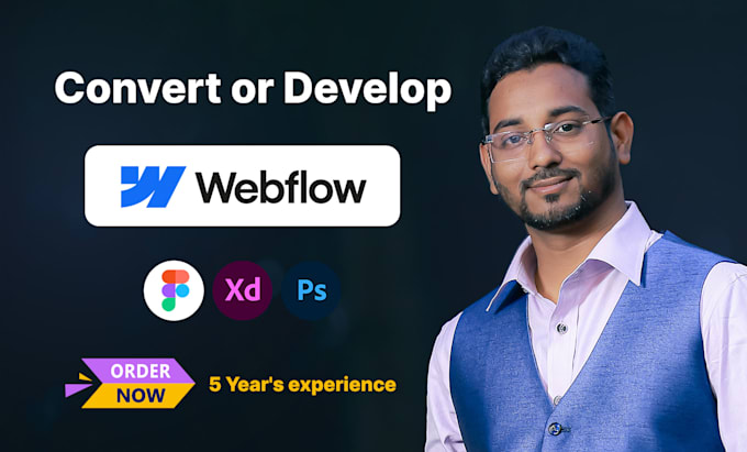 Gig Preview - Design and develop a stunning webflow website