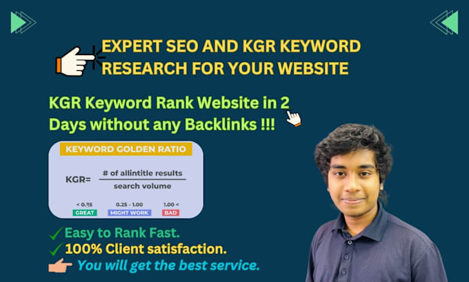 Bestseller - do advanced SEO kgr keyword research for your website