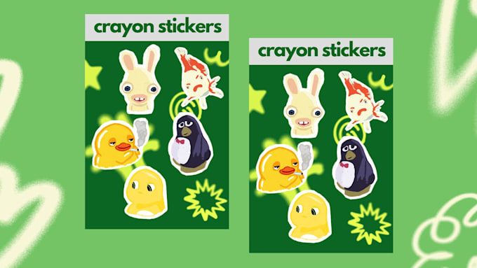 Gig Preview - Draw stickers with crayon