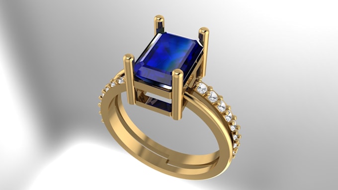 Gig Preview - Do any jewelry design as 3d cad model and cam printing