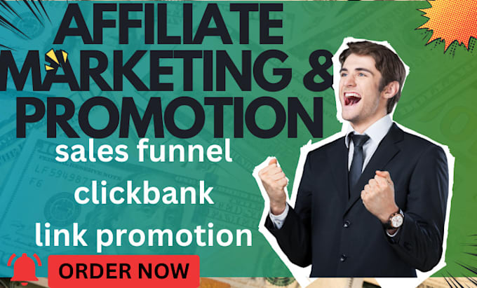 Gig Preview - Promote affiliate marketing, sales funnel clickbank amazon website sales