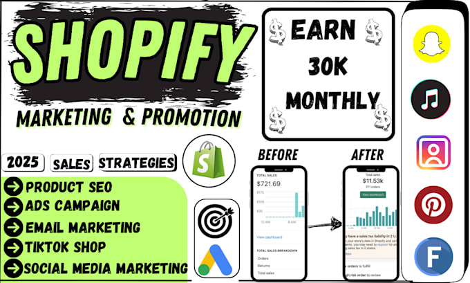 Bestseller - boost shopify store sales shopify dropshipping marketing  shopify promotion