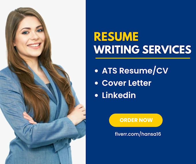 Gig Preview - Create cv, ats resume writing, cover letter or executive resume design