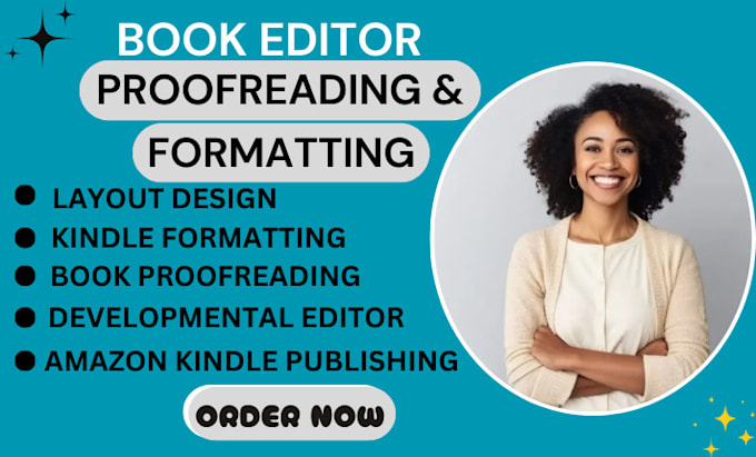 Gig Preview - Be your developmental book editor, proofreading and editing