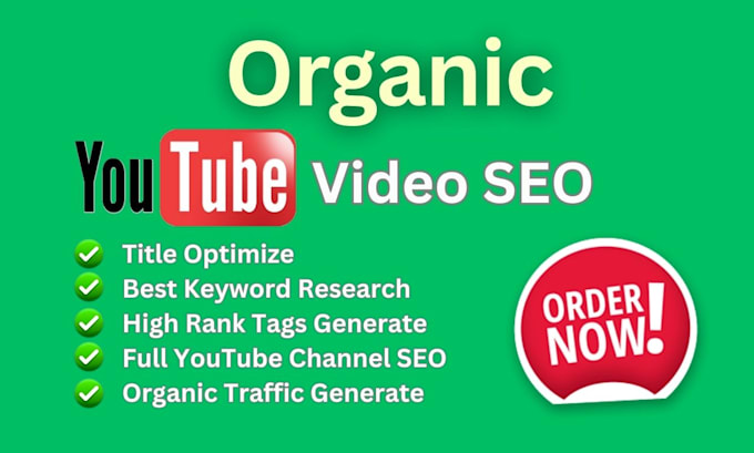 Bestseller - setup and optimize youtube channel and videos with effective SEO for top ranking