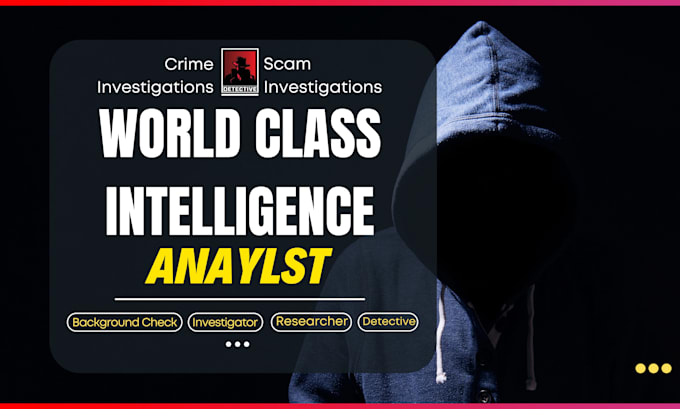 Gig Preview - Be your intelligence analyst, private investigator, USA UK global, osint expert