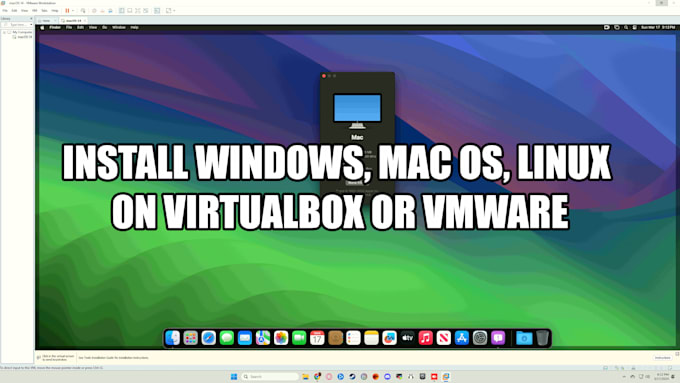 Gig Preview - Install windows, mac os, linux on virtualbox or vmware