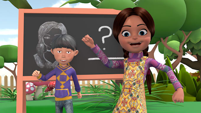 Gig Preview - Do professional, engaging 3d rhymes that kids will love