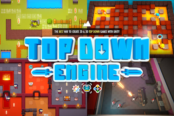 Gig Preview - Design and develop unity 2d game development top down 2d game