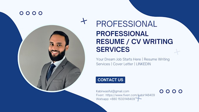 Gig Preview - Do professional resume writing services