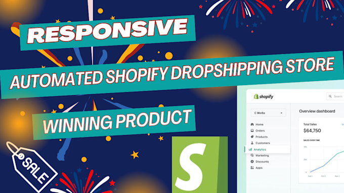 Gig Preview - Build automated shopify dropshipping ecommerce store