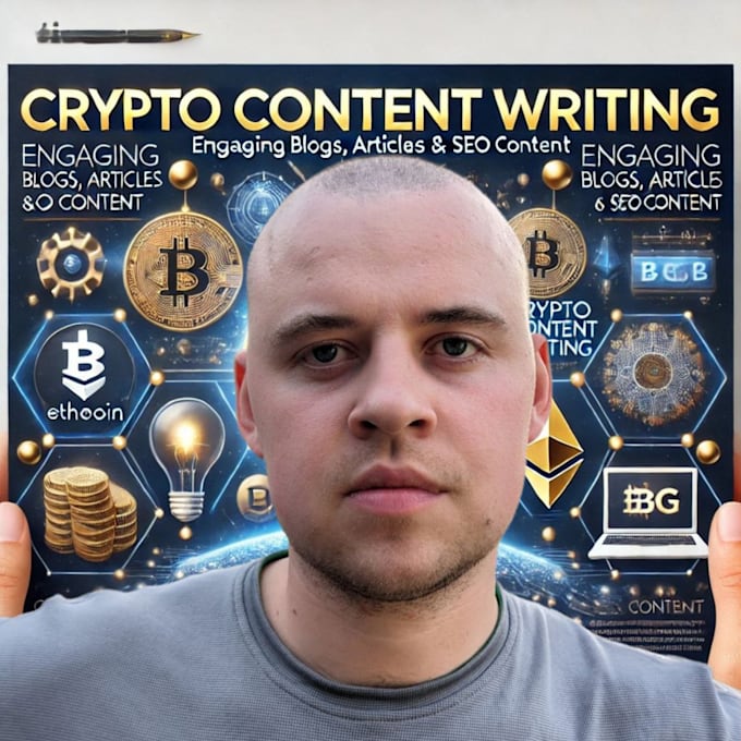 Gig Preview - Write any text about cryptocurrency for you, any kind of task