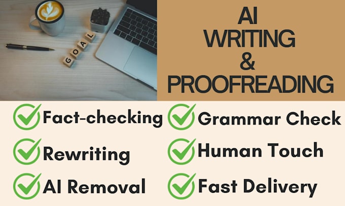 Gig Preview - Proofread, edit, rewrite and humanize your ai generated content