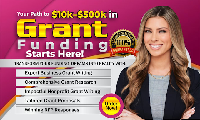 Bestseller - win grants, grant writing, grant proposal, grant research, business plan, 501c3