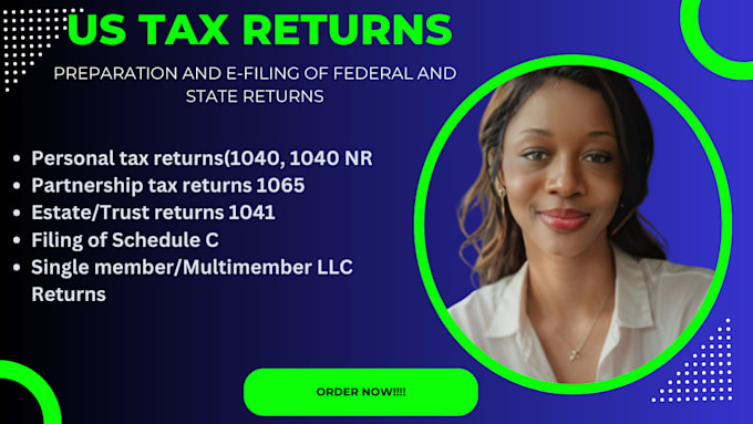 Gig Preview - Prepare and file US tax returns for individual and llc business 1040, 1120