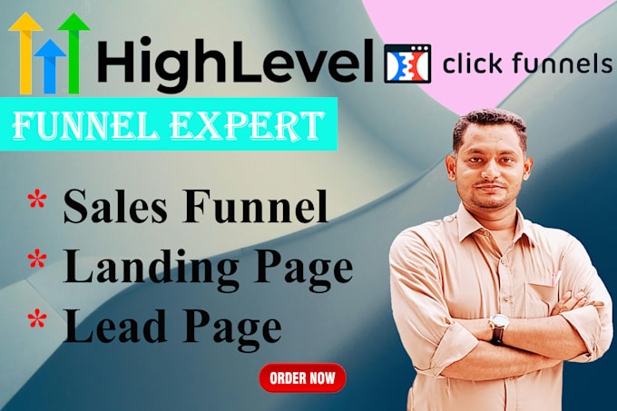 Gig Preview - Be your sales funnel builder in gohighlevel or clickfunnels