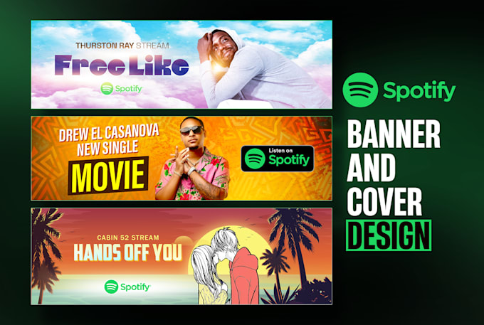 Gig Preview - Design custom spotify banner and cover art for your music profile