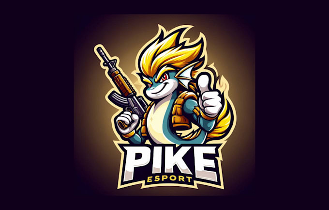 Gig Preview - Do high quality pike esport mascot logo with fast delivery