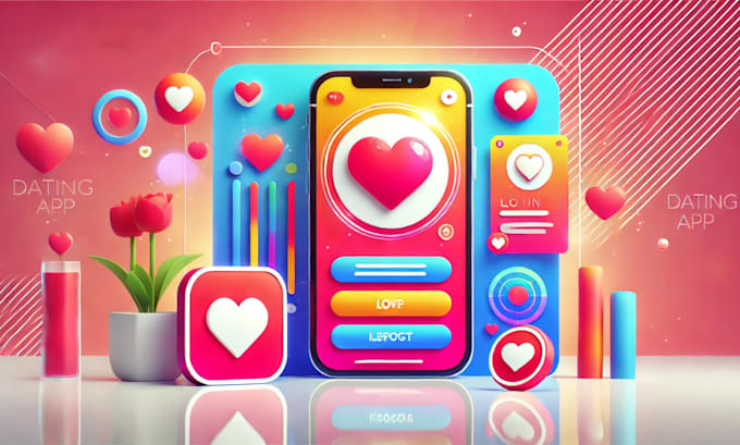 Gig Preview - Do and design unique dating app logo, icon and splash screen design eye catching