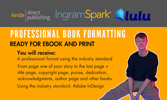 Gig Preview - Format your ebook and print book ready for publication