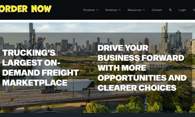 Gig Preview - Do transport cargo dispatch and trucking services websites