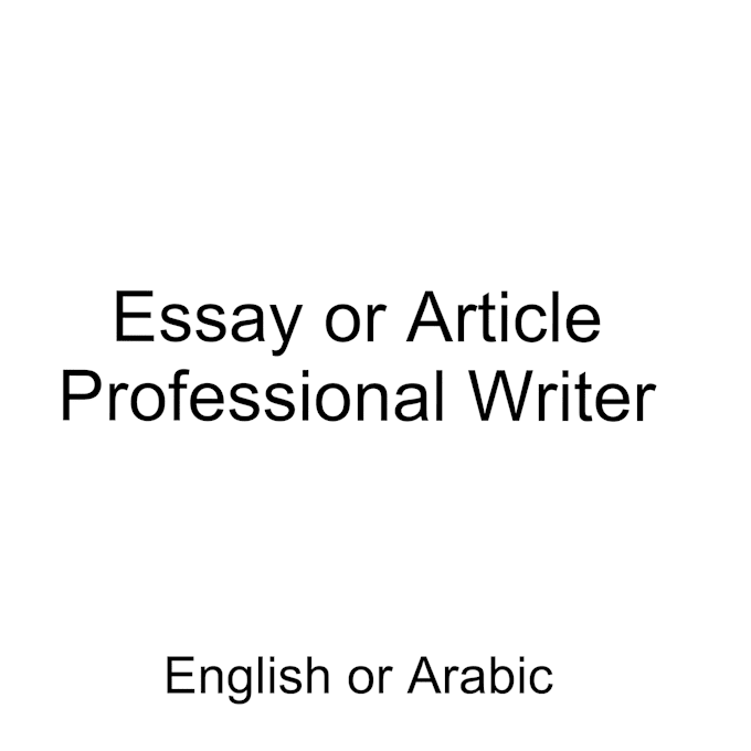 Gig Preview - Write you an essay or article