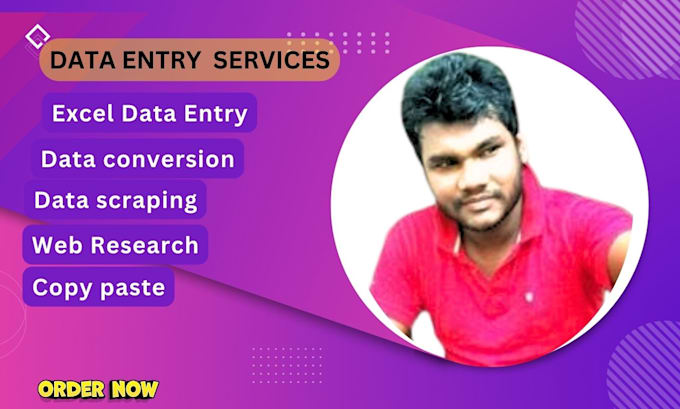 Bestseller - do  data entry, web research, data scraping, data conversion