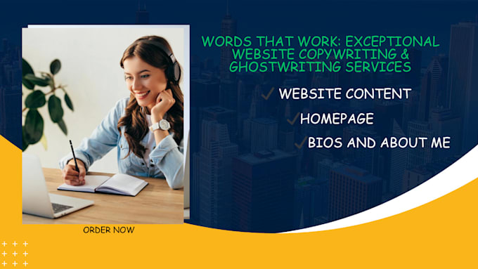 Gig Preview - Offer exceptional website copywriting or ghostwriting to elevate your brand