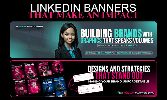 Gig Preview - Design linkedin banner and profile pic that elevates your profile