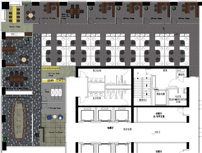 Gig Preview - Design office plans 3d muckup and photography