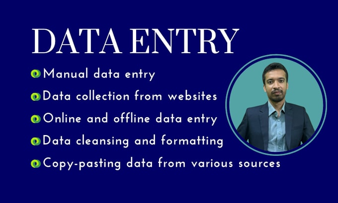 Gig Preview - Efficient and accurate data entry services for your business