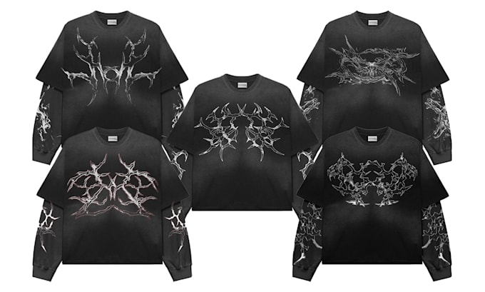 Gig Preview - Design grunge opium goth streetwear for your clothing brand