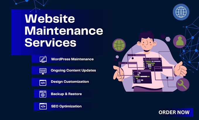 Bestseller - provide website maintenance, updates and support services