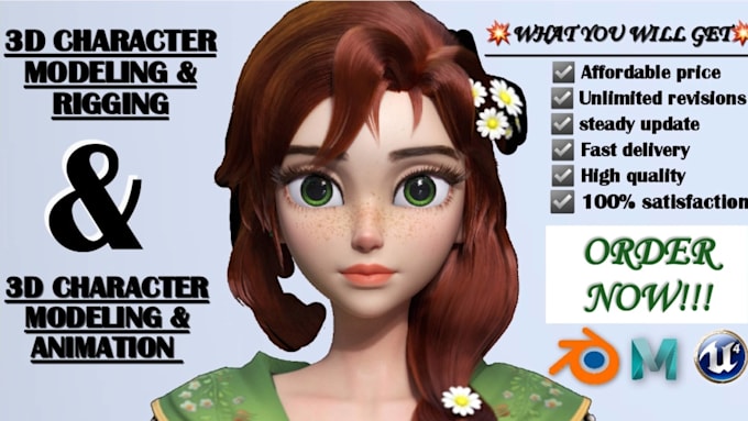 Bestseller - do 3d character modeling and rigging 3d character animation 3d cartoon animation