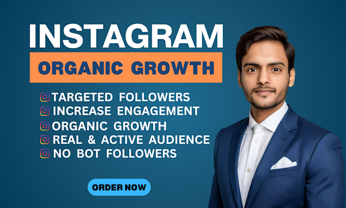 Gig Preview - Do super fast organic instagram growth for more organic followers