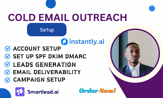 Gig Preview - Setup smartlead ai smartreach instantly and clay com for cold email outreach