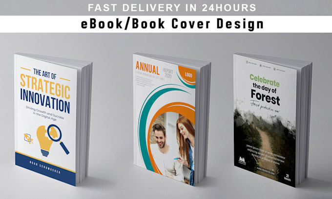 Gig Preview - Design professional ebook or book cover with complete files